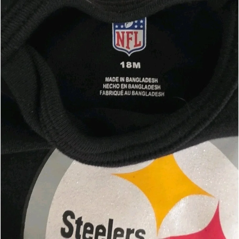 Pittsburgh Steelers Football Baby Romper Infant Bodysuit NFL Fan 18 Months